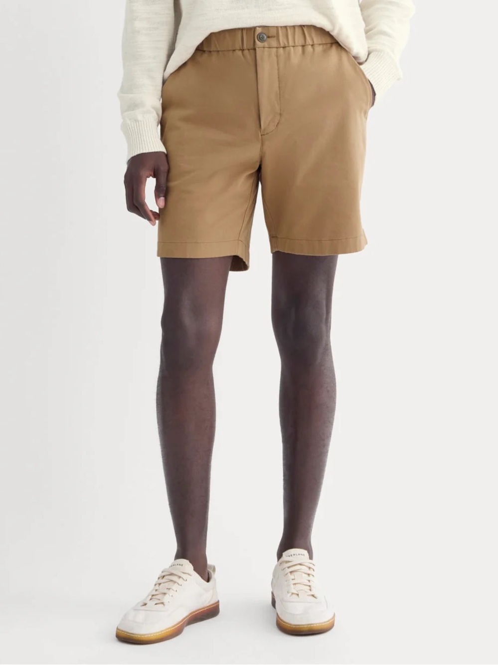 Everlane Men’s Pull-On Performance Chino Shorts Toasted Coconut Size 33 NWOT